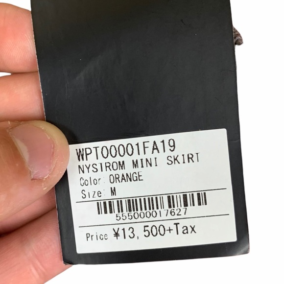 HUF Worldwide Orange Nystrom Mini Skirt NWT WMNS M - Picture 6 of 8